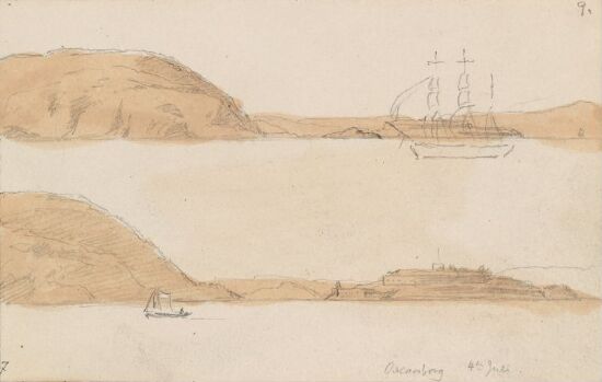 Fra Drøbaksundet; Oscarsborg festning