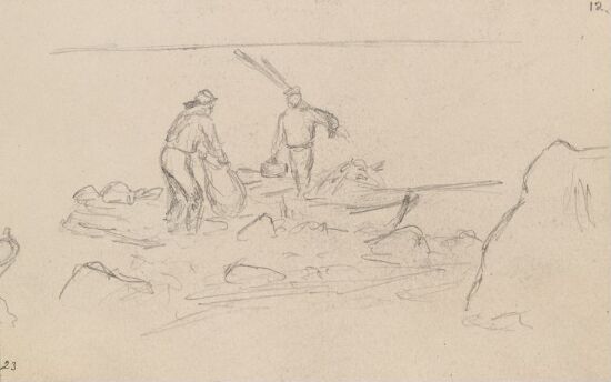 Fiskere på stranden