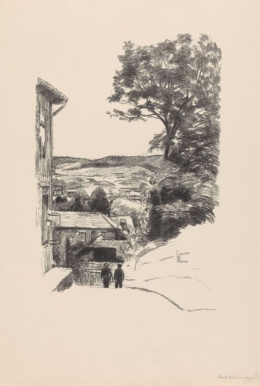 Street at Kongsberg with Ash Trees