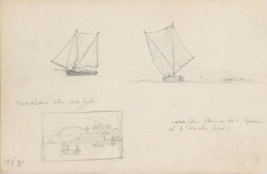 Seilbåter; komposisjonsstudie