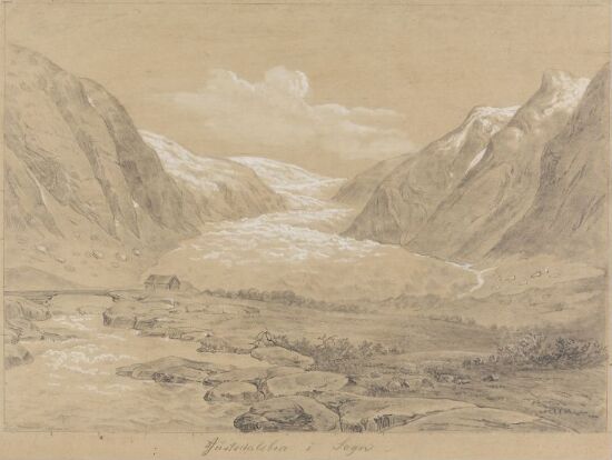 Jostedalsbreen i Sogn. Etter J. Frich