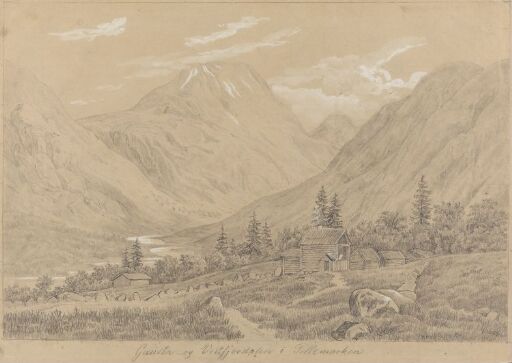 Gausta og Vestfjorddalen i Telemark. Etter J. Frich