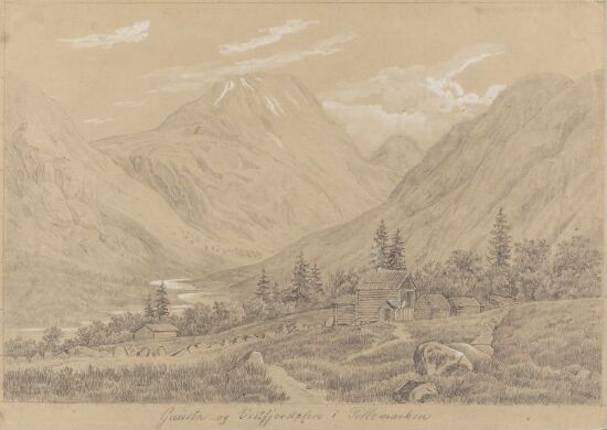 Gausta og Vestfjorddalen i Telemark. Etter J. Frich