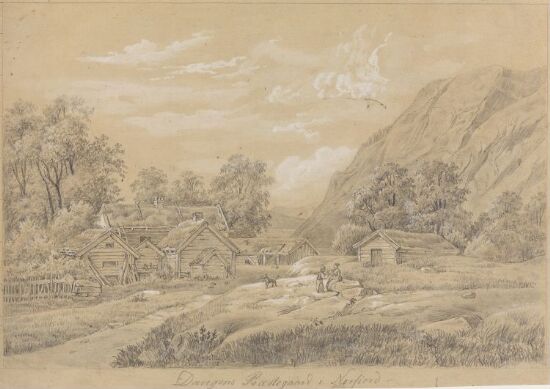 Davik prestegård i Nordfjord. Etter J. Calmeyer