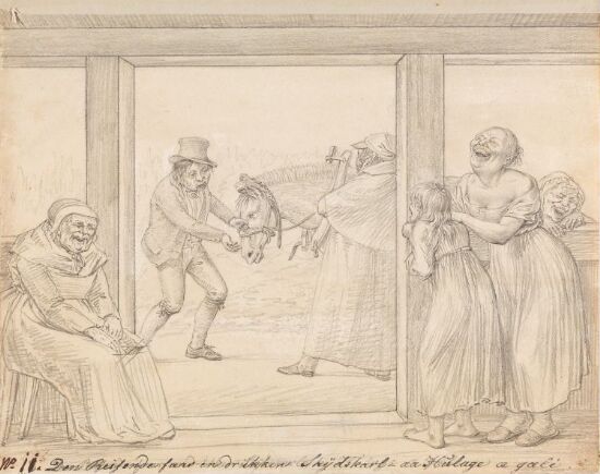 Den reisende får en drukken skysskar