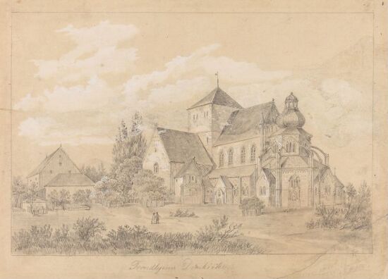 Trondheims domkirke. Etter C.M. Tegner