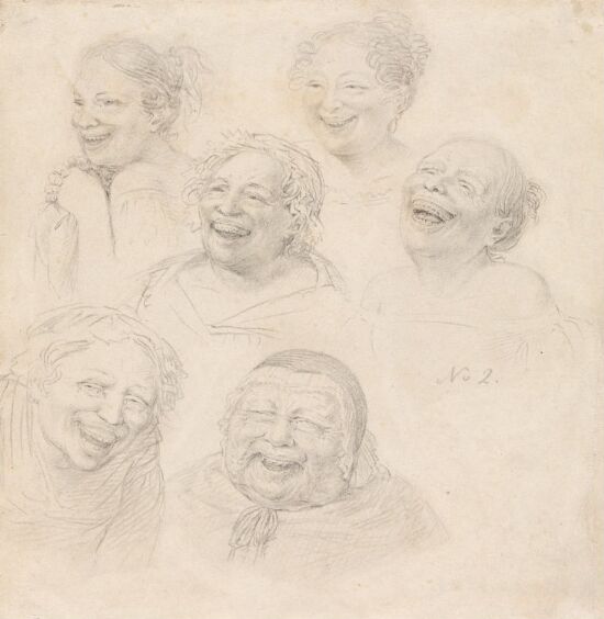 Leende kvinneansikter