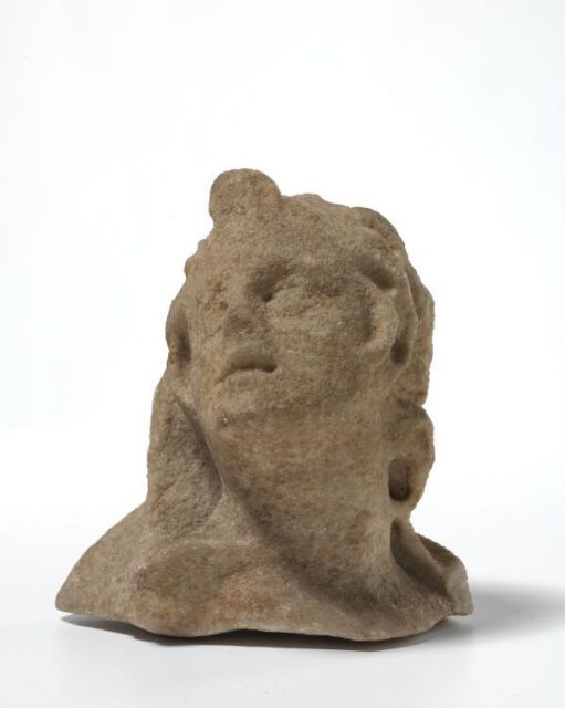 Satyr head from sarcophagus relief