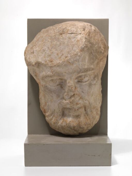 Head of a bearded man