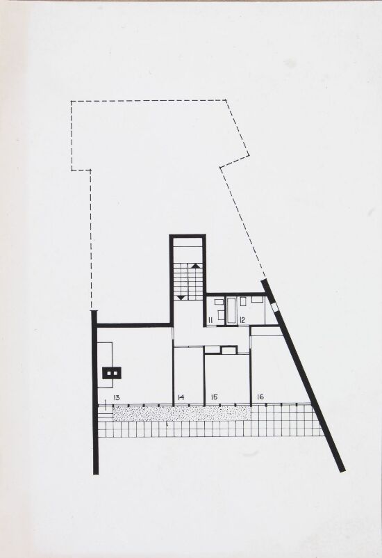 Villa Weidemann. Plan av underetasjen