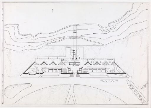 Design for a Rock Carving Museum, main plan