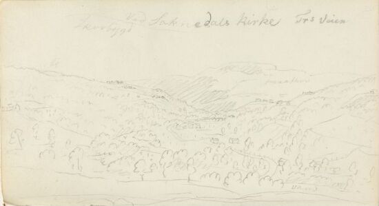 Utsikt ved Soknedal kirke