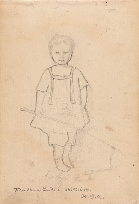 Guttebarn med leketøy