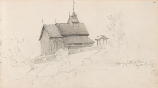 Eidsborg stavkirke en gråværsdag