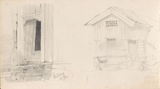 Døråpning, Eidsborg; stabbur, Eidsborg