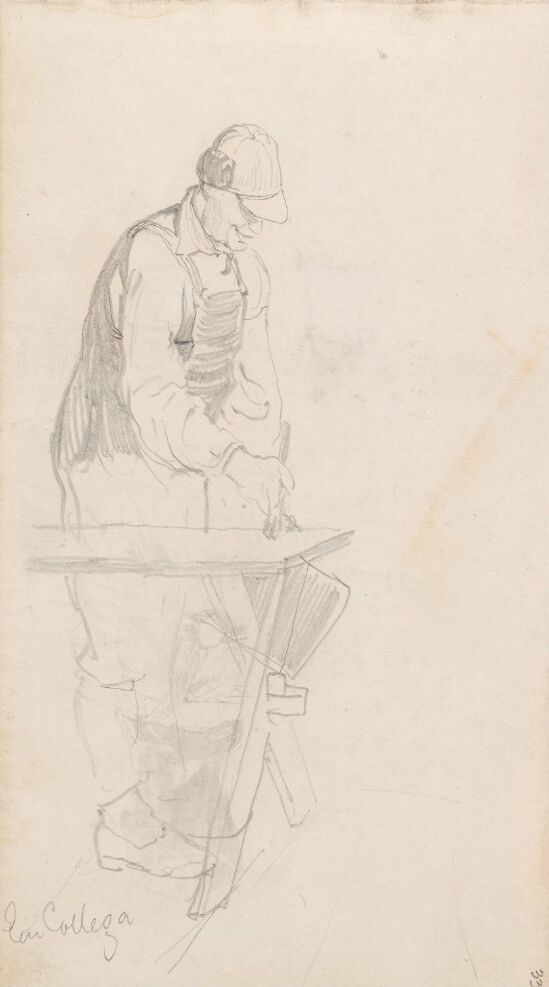 Mannsfigur som maler