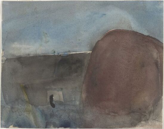 Høstkveld ved halmstakken