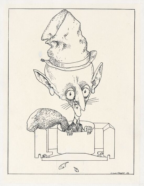 The Politician Kåre Willoch as the cunning fox