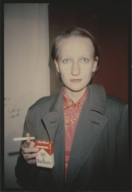 Suzanne with Marlboros, NYC