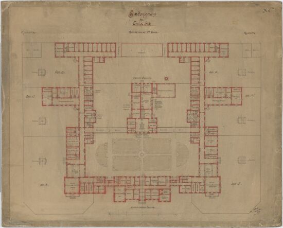 Asyl for Tromsø Stift, plan av første etasje