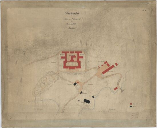 Asyl for Tromsø Stift ved Harstad, situasjonsplan