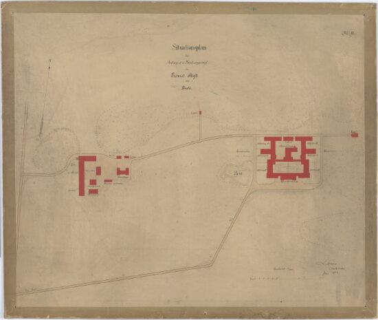 Asyl for Tromsø Stift ved Bodø, situasjonsplan