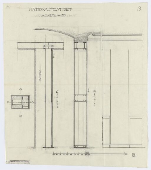 The National Theatre, rebuilding of the 2. floor