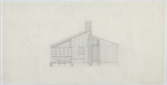 Hytte for Fougner. Fasadeutkast