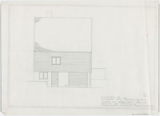 Detached house for Øverlie. Elevation