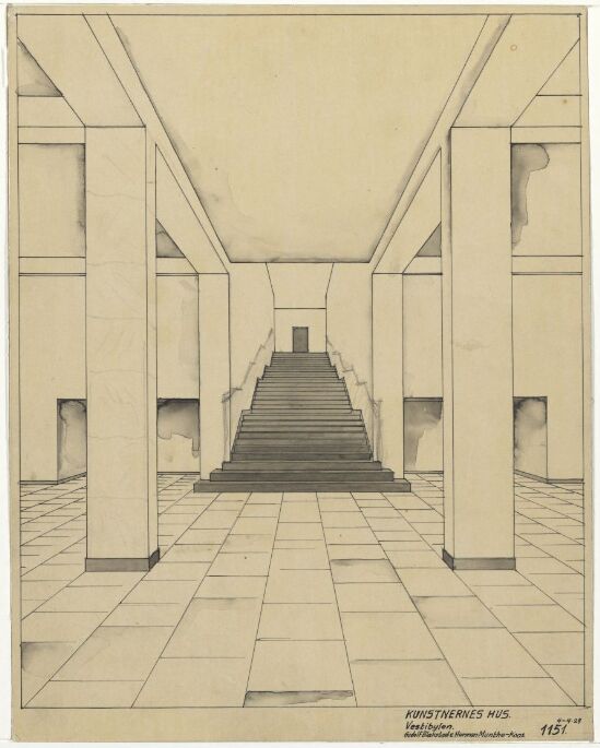 Kunstnernes Hus, fra vestibylen
