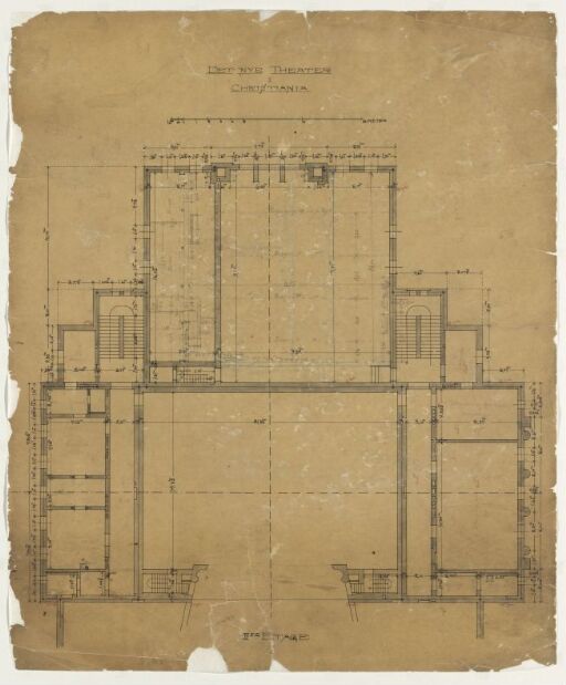 Nationaltheatret, plan av 3. etasje