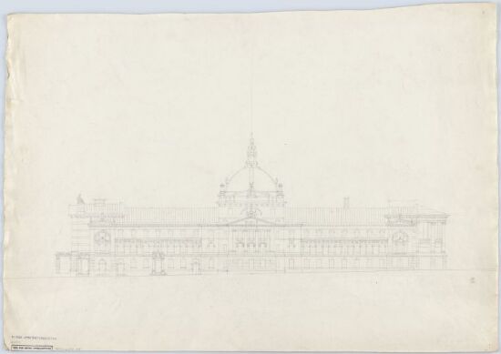 Utvidelse av Nationaltheatret, fasade mot Studenterlunden