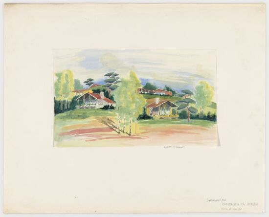 Cabin for Fougner. Sketch