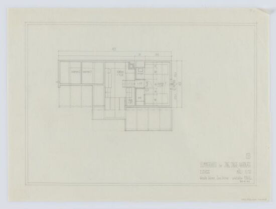 Sommerhus for Aarnes. Plantegning