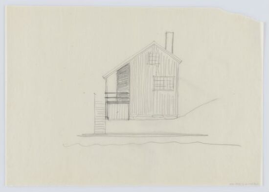 Sommerhus for Aarnes. Skisse