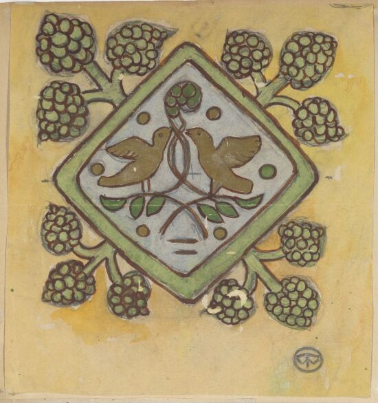 Album med en rekke innklebede tegninger