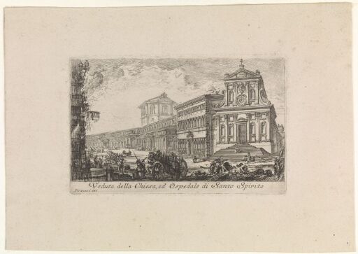 View of the Church and Hospital of S. Spirito