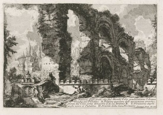 Buene som ledet Acqua Claudia-akvedukten fra Monte Celio til Palatinen