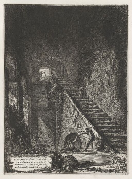 View of the Stairs of the Reservoir Previously Mentioned, Marked in the Plan on Plate XIII with the Letter G