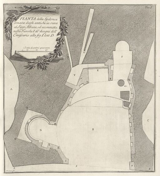 Plan of the Cave Embellished by the Ancients on the Bank of Lake Albano