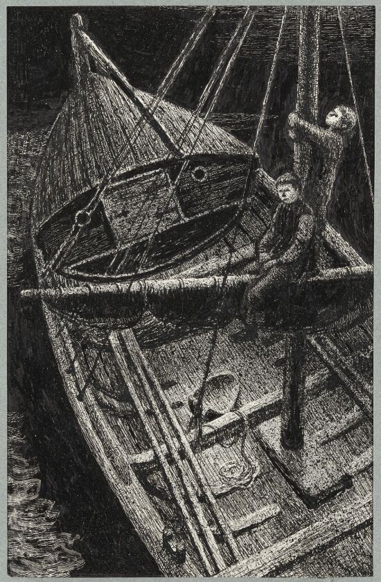 Oluf and Lars on the Mast