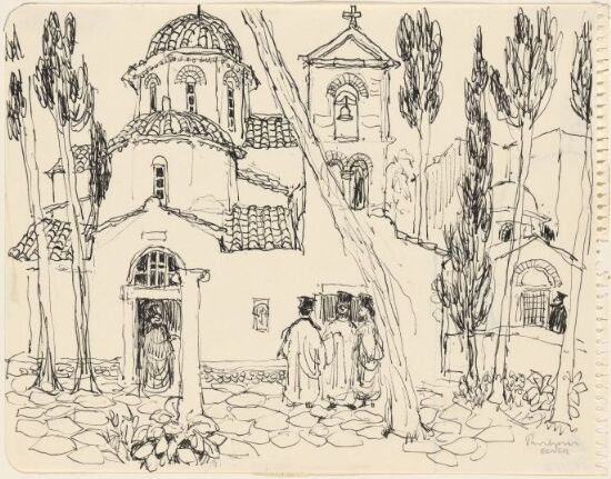 Klosterkirke utenfor Athen