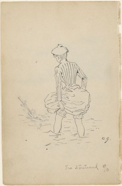 Kvinne som vasser, Nordstrand