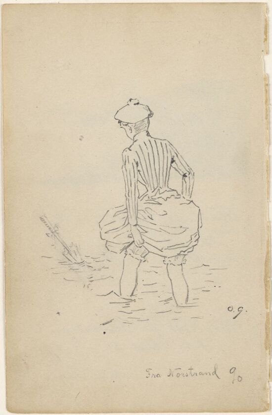 Kvinne som vasser, Nordstrand