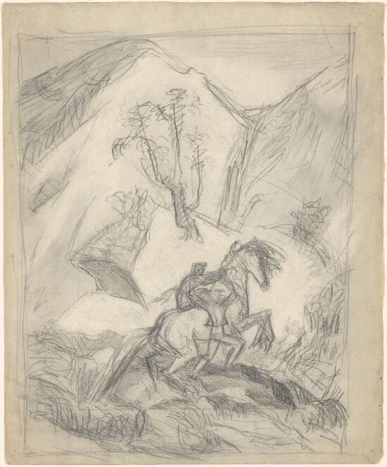 Study for Closing Vignette. For "Ranveig sings a ballad about Tarjei and Tjodvar"