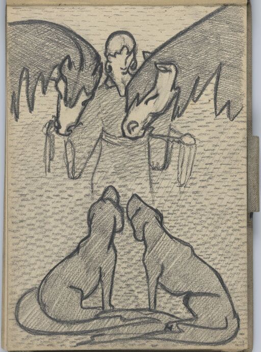 Kvinne, hester og hunder