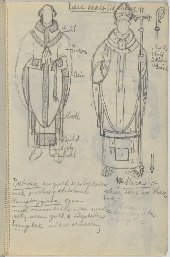 Studie av bispestaver