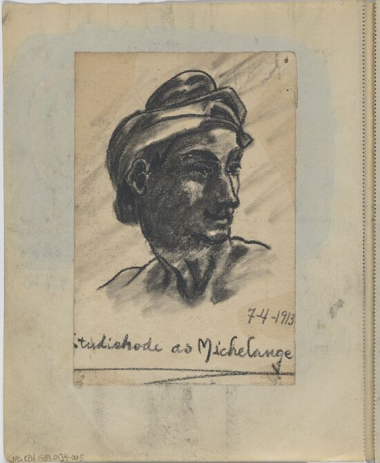 Study Head of Michelangelo