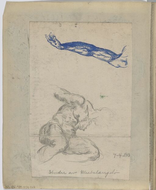 Studie av Michelangelo