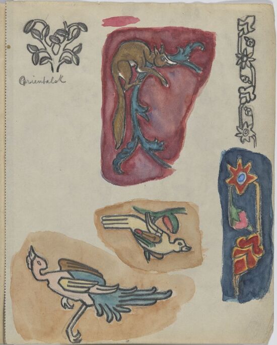 Orientalske dyre- og blomsterstudier